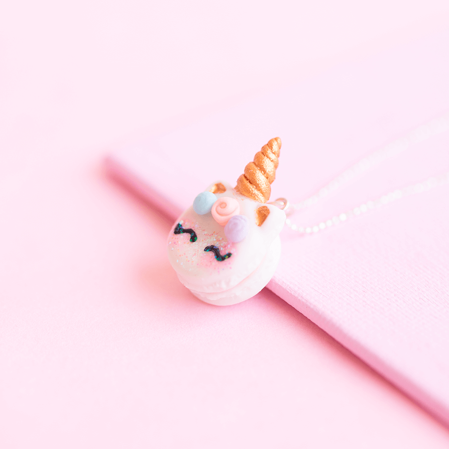 Collar macaron Unicornio