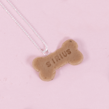 Collar plaquita galleta personalizada