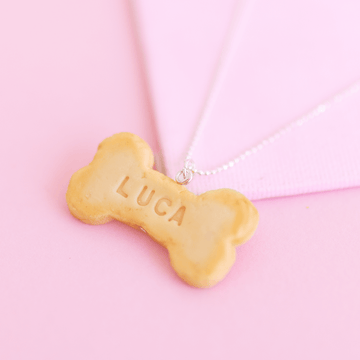 Collar plaquita galleta personalizada