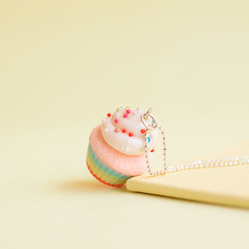 Collar cupcake rainbow