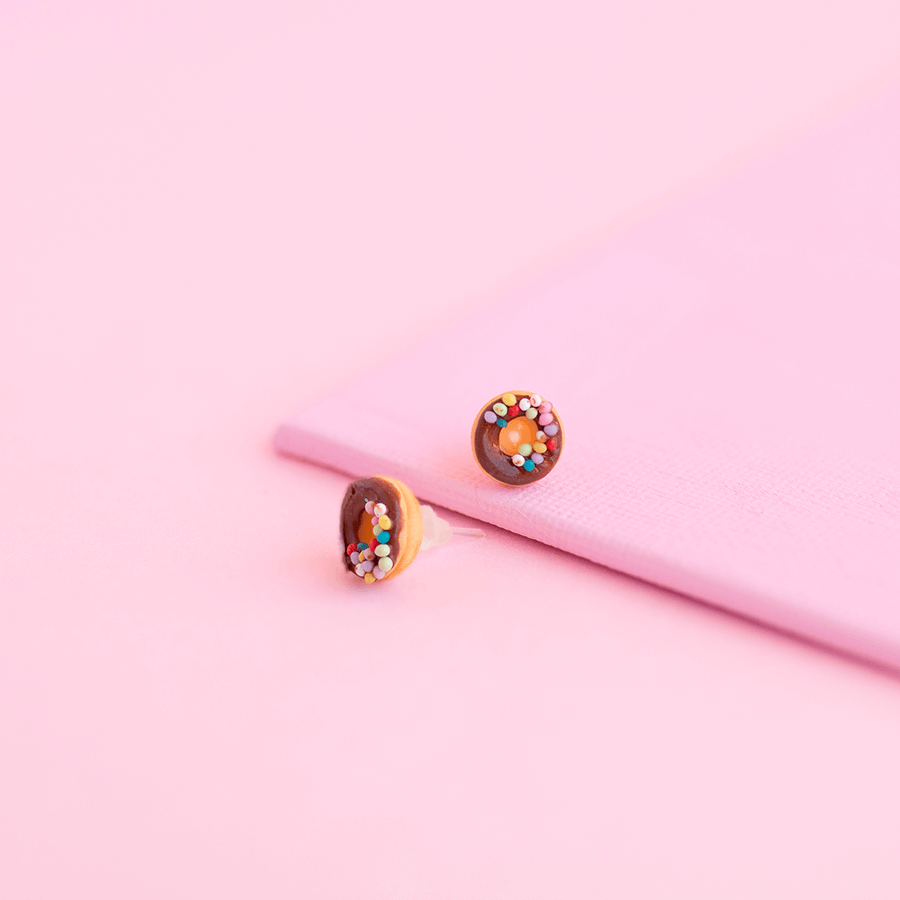 Aretes dona chocolate