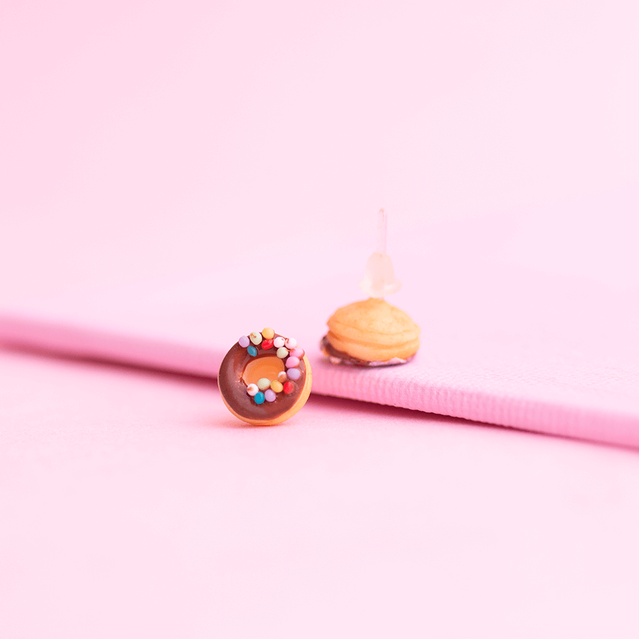 Aretes dona chocolate