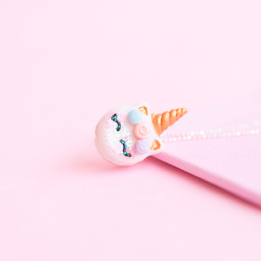 Collar macaron Unicornio