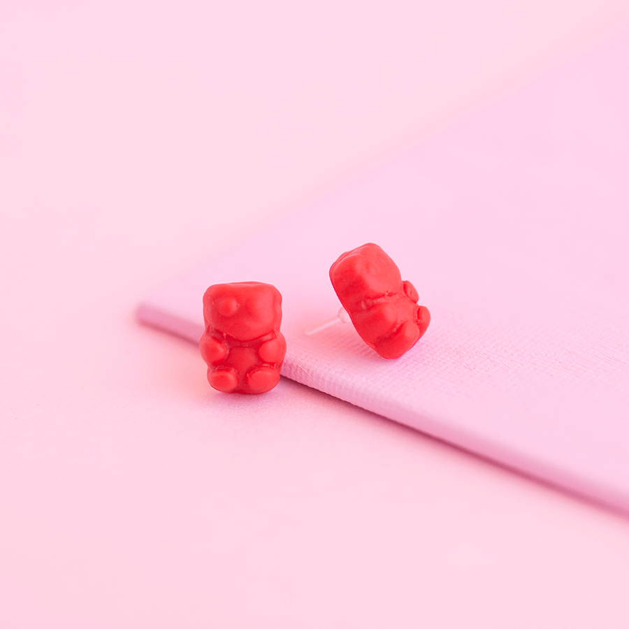 Aretes pandita rojo