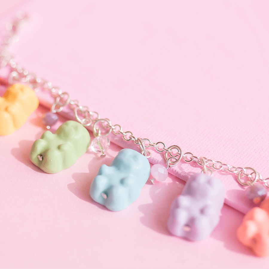 Pulsera panditas rainbow
